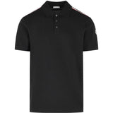 Polo con logo in nero Moncler - uomo 