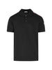 Polo con logo in nero Moncler - uomo