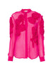 Camicia Chowsa con ricami floreali in rosa Dries van noten - donna