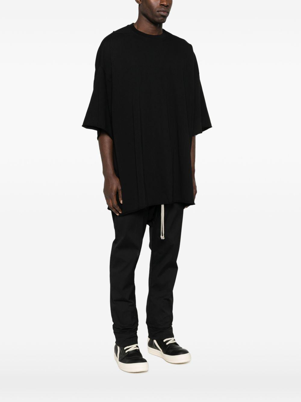 T-shirt a manica corta in nero Rick owens - uomo 
