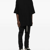 T-shirt a manica corta in nero Rick owens - uomo 