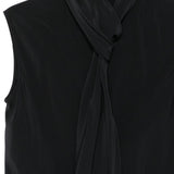 Top con dettaglio a foulard in nero Alberta ferretti - donna 