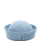 Cappello da marinaio in denim con logo RB ricamato in blu Ruslan baginskiy - donna 