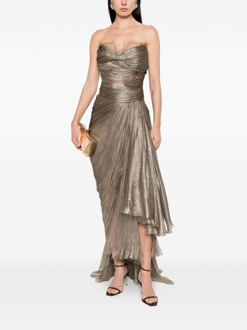 Abito con drapeggi jolie in argento Maria lucia hohan - donna 