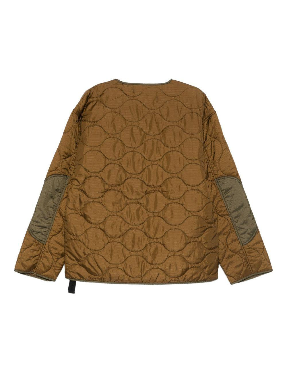 Giacca trapuntata con zip in marrone Oamc Peacemaker - uomo 