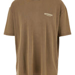 T-shirt con logo in marrone Represent - uomo 