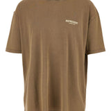 T-shirt con logo in marrone Represent - uomo 