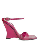 Sandali con zeppa D-Amber in rosa Diesel - donna 