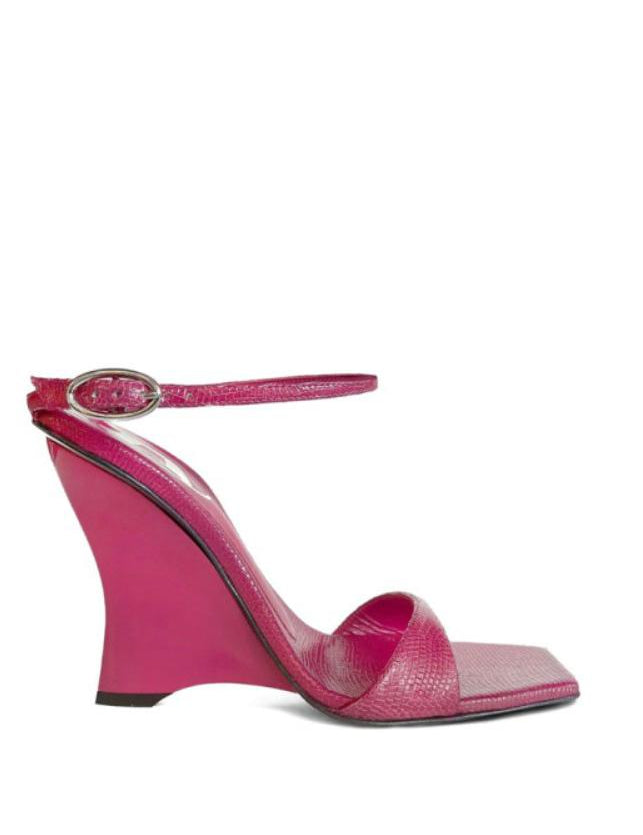 Sandali con zeppa D-Amber in rosa Diesel - donna 