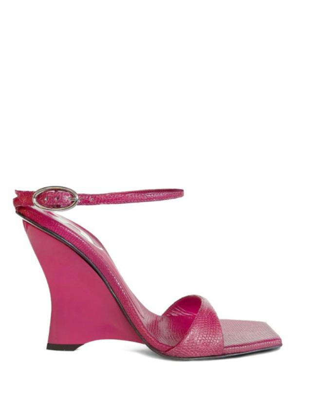 Sandali con zeppa D-Amber in rosa Diesel - donna 