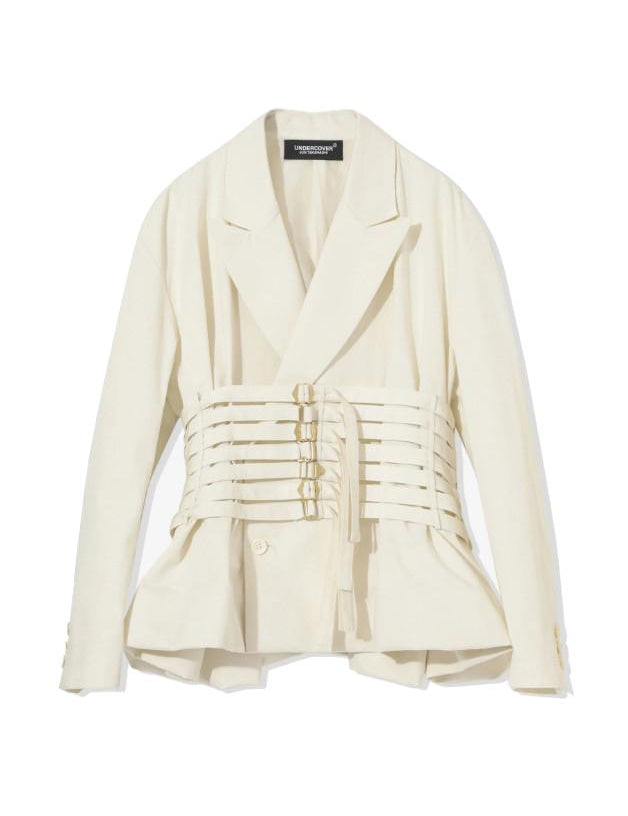 Giacca con cinturini in bianco Undercover - donna 