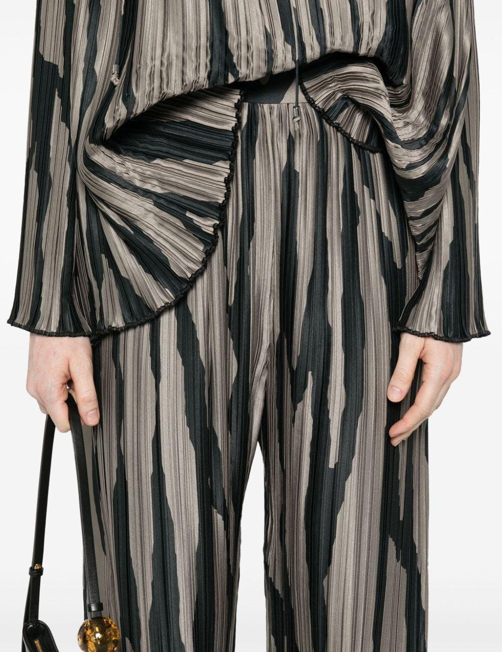 Pantaloni con stampa in grigio di Lanvin - donna 