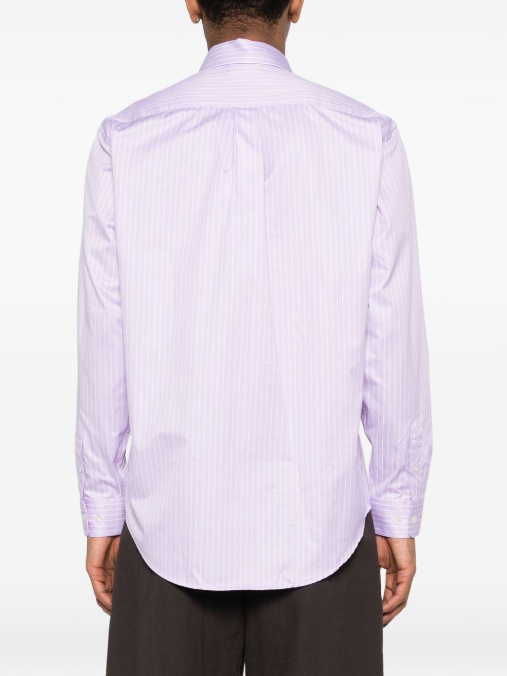 Camicia a maniche lunghe con ricamo in rosa Drole de monsieur - uomo 