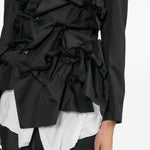 Giacca con ruches in nero Comme Des Garçons - donna 