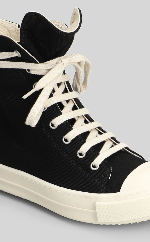 Sneakers alte in nero Rick Owens Drkshdw - uomo 