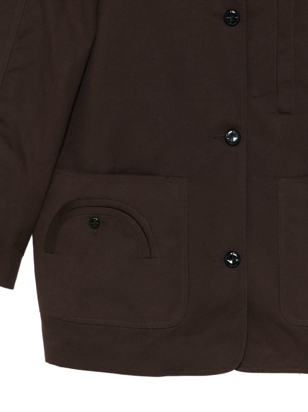 Giacca con collo in velluto Clelia in marrone BLAZÉ MILANO - donna 