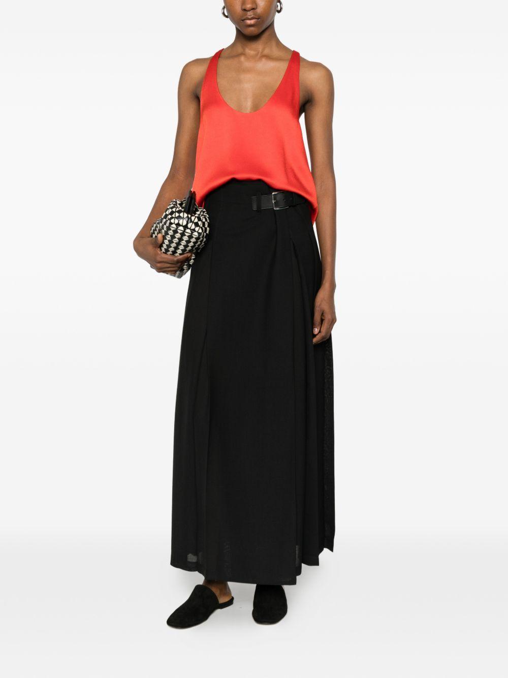 Top con scollo a u in rosso Blazé milano - donna 