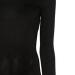 Abito maxi a maniche lunghe in nero Rick owens drkshdw - donna 