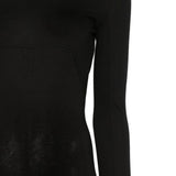 Abito maxi a maniche lunghe in nero Rick owens drkshdw - donna 
