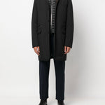 Cappotto Redon-SKT con cappuccio in nero MOORER - uomo 