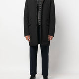 Cappotto Redon-SKT con cappuccio in nero MOORER - uomo 