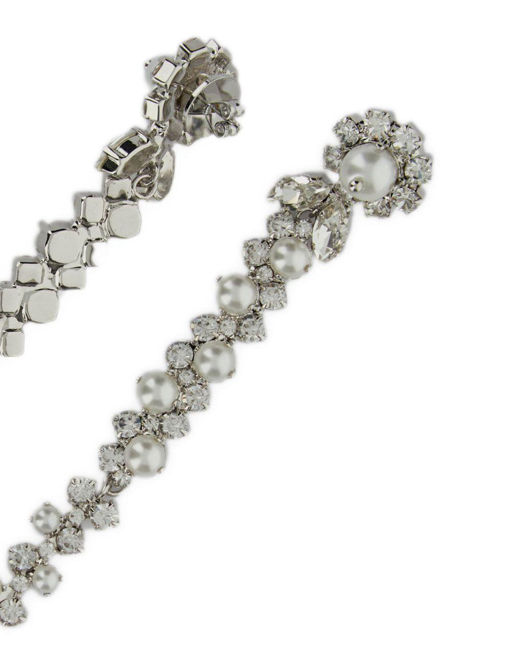 Orecchini a fiore con cristalli in argento Simone rocha - donna 