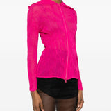 Top a maniche lunghe con design plissettato in rosa Issey miyake  - donna 