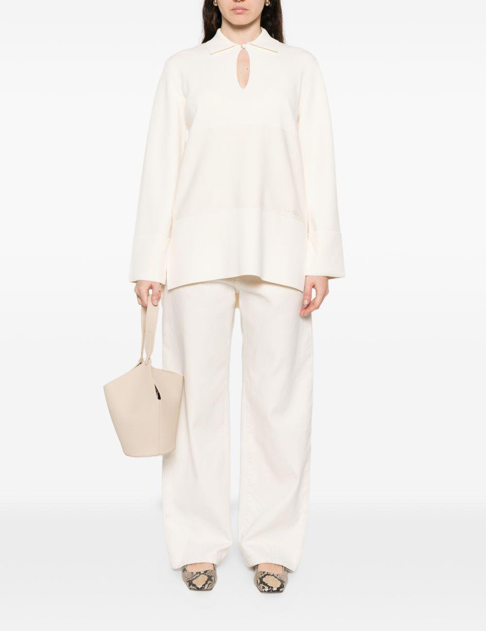 Polo a maniche lunghe fuggito in beige Maxmara - donna 