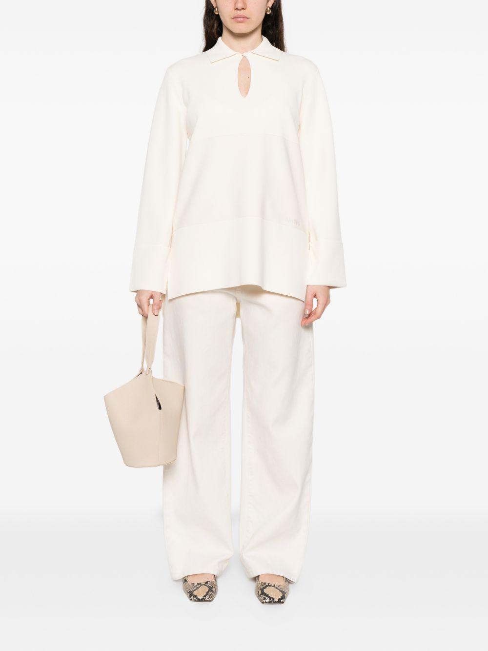 Polo a maniche lunghe fuggito in beige Maxmara - donna 