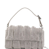 Borsa a mano con cristalli in argento Benedetta Bruzziches - donna 