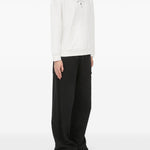 Felpa con cappuccio in bianco Mm6 maison margiela - uomo 