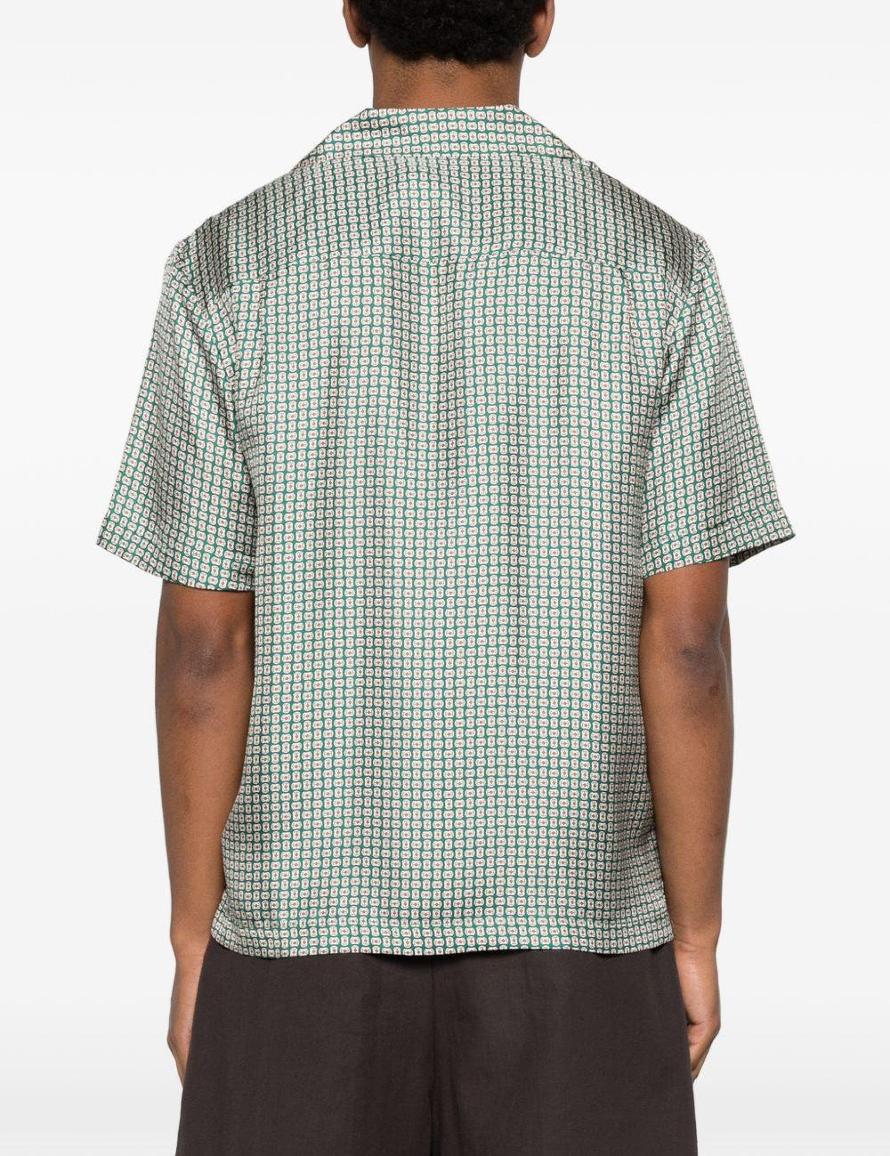 Camicia Clarke a fantasia verde Simkhai - uomo 