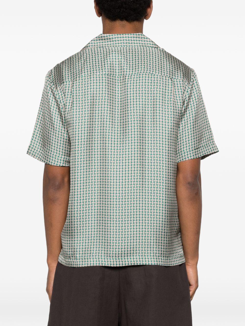 Camicia Clarke a fantasia verde Simkhai - uomo 