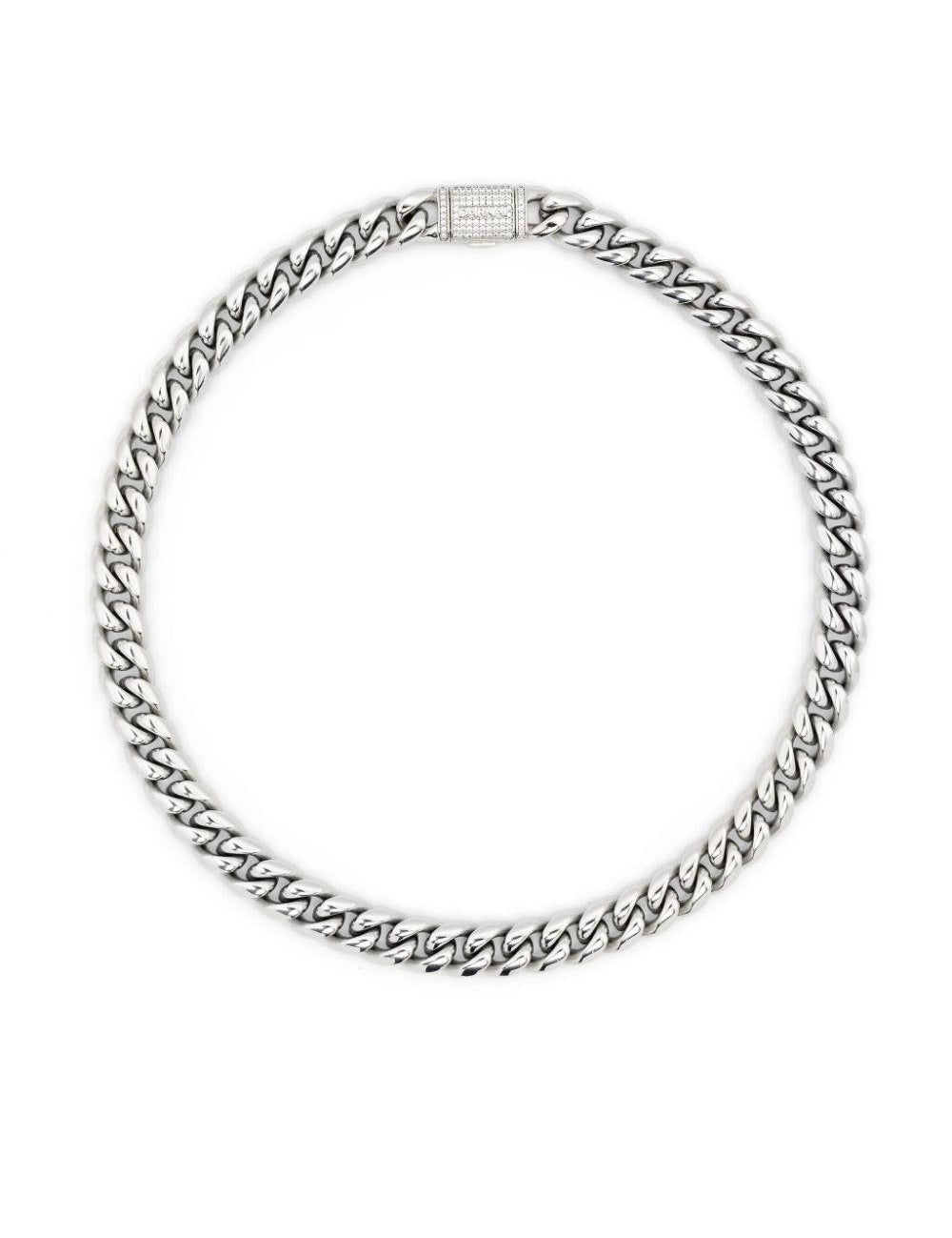 Choker a catena color argento Darkai - unisex 
