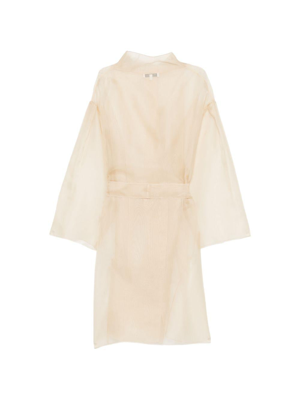 Abito trasparente con cintura gustav in beige Antonelli - donna 