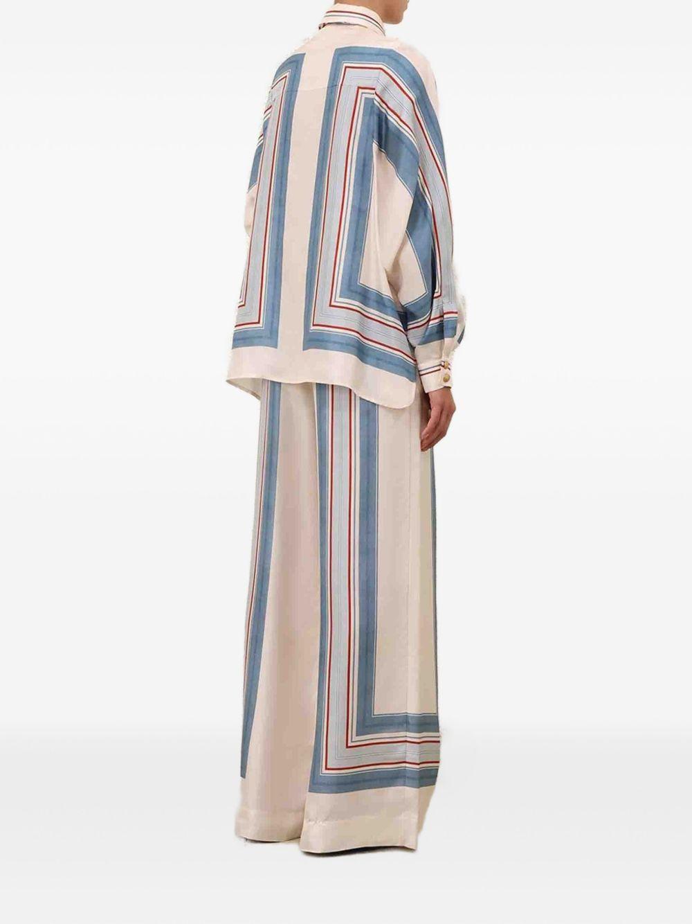 Camicia con stampa geometrica multicolor Zimmermann - donna 
