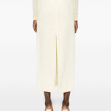 Gonna midi a vita alta in beige Wardrobe.Nyc - donna 