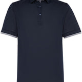 Polo a strati in blu Brunello cucinelli - uomo 