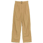 Pantaloni con cintura e pieghe in beige Soeur - donna 