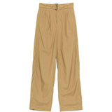 Pantaloni con cintura e pieghe in beige Soeur - donna 