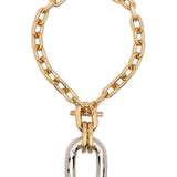 Collana a catena chunky in oro Rabanne - donna 