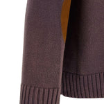 Cardigan con motivo a cavallo in jacquard in marrone Found - unisex 