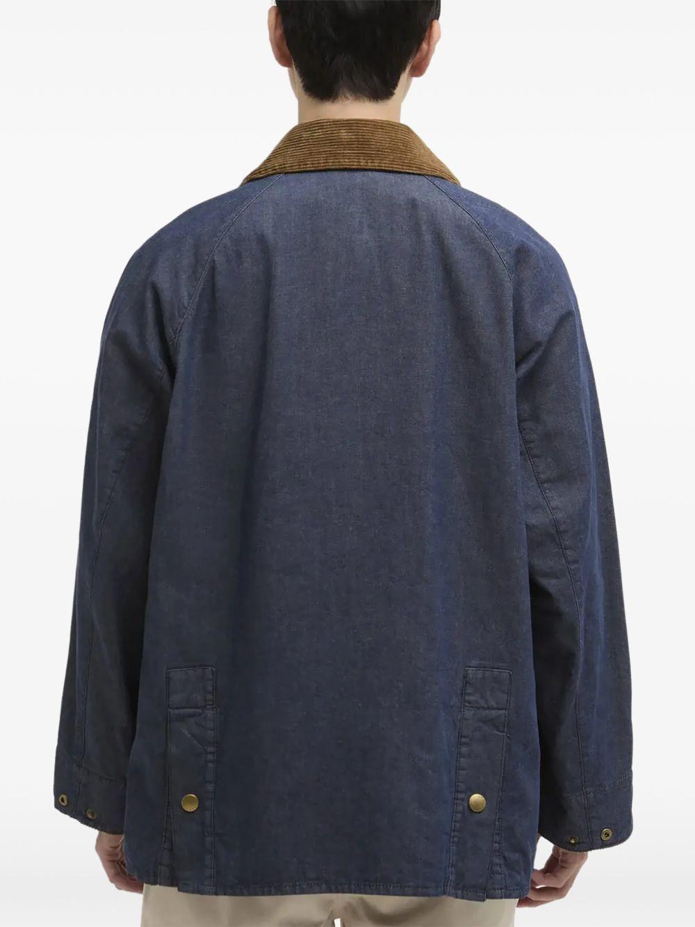Giacca Bedale con risvolti in blu Barbour - uomo 