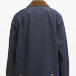 Giacca Bedale con risvolti in blu Barbour - uomo 