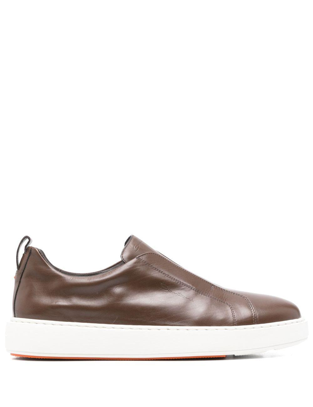 Sneakers Victory in marrone Santoni - uomo 