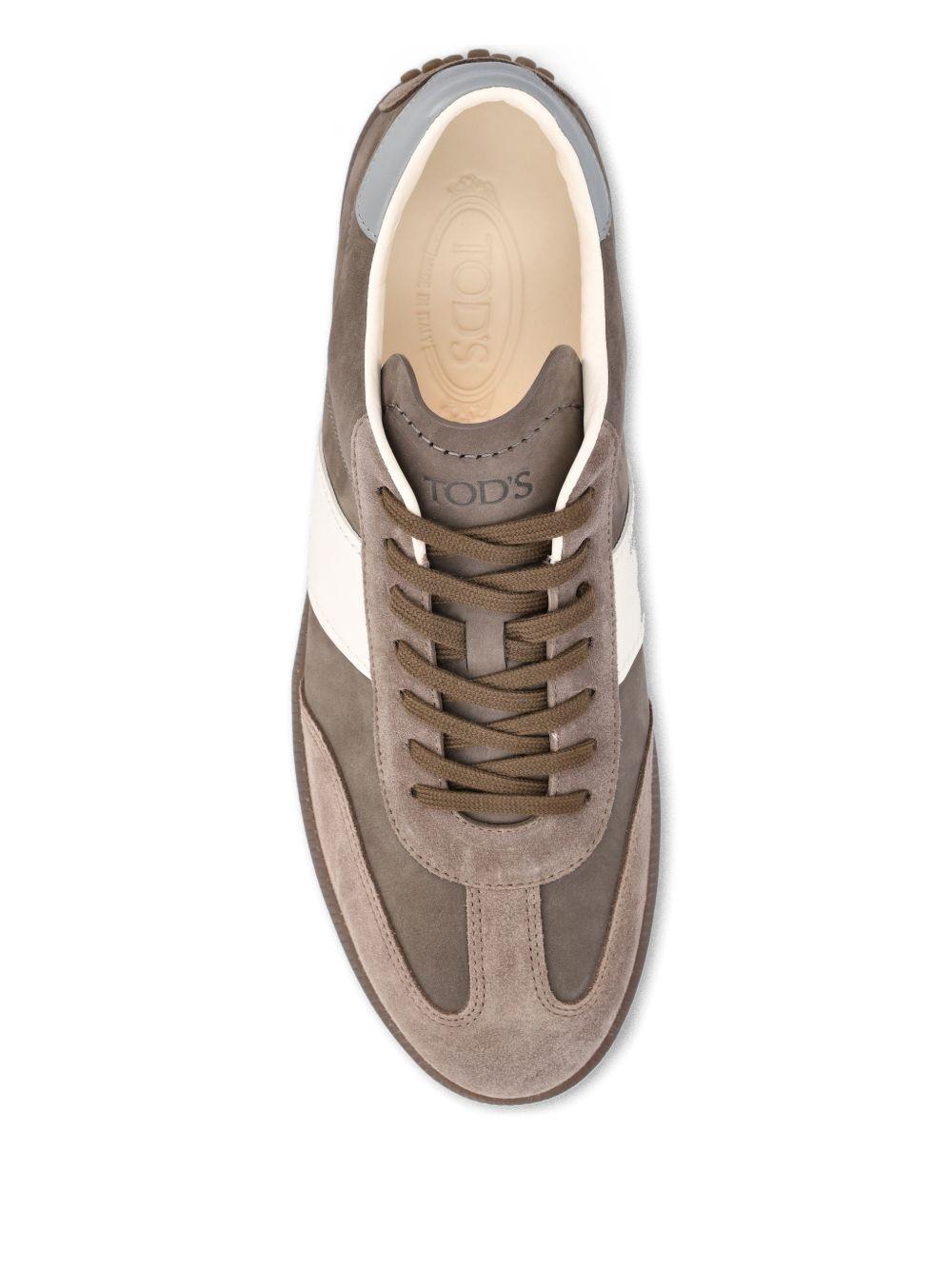 Sneakers basse in pelle in marrone Tod's - uomo 