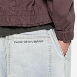 Pantaloncini con tasche cargo in blu Feng chen wang - uomo 