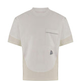 T-shirt a maniche corte con tasca in bianco And wander - uomo 