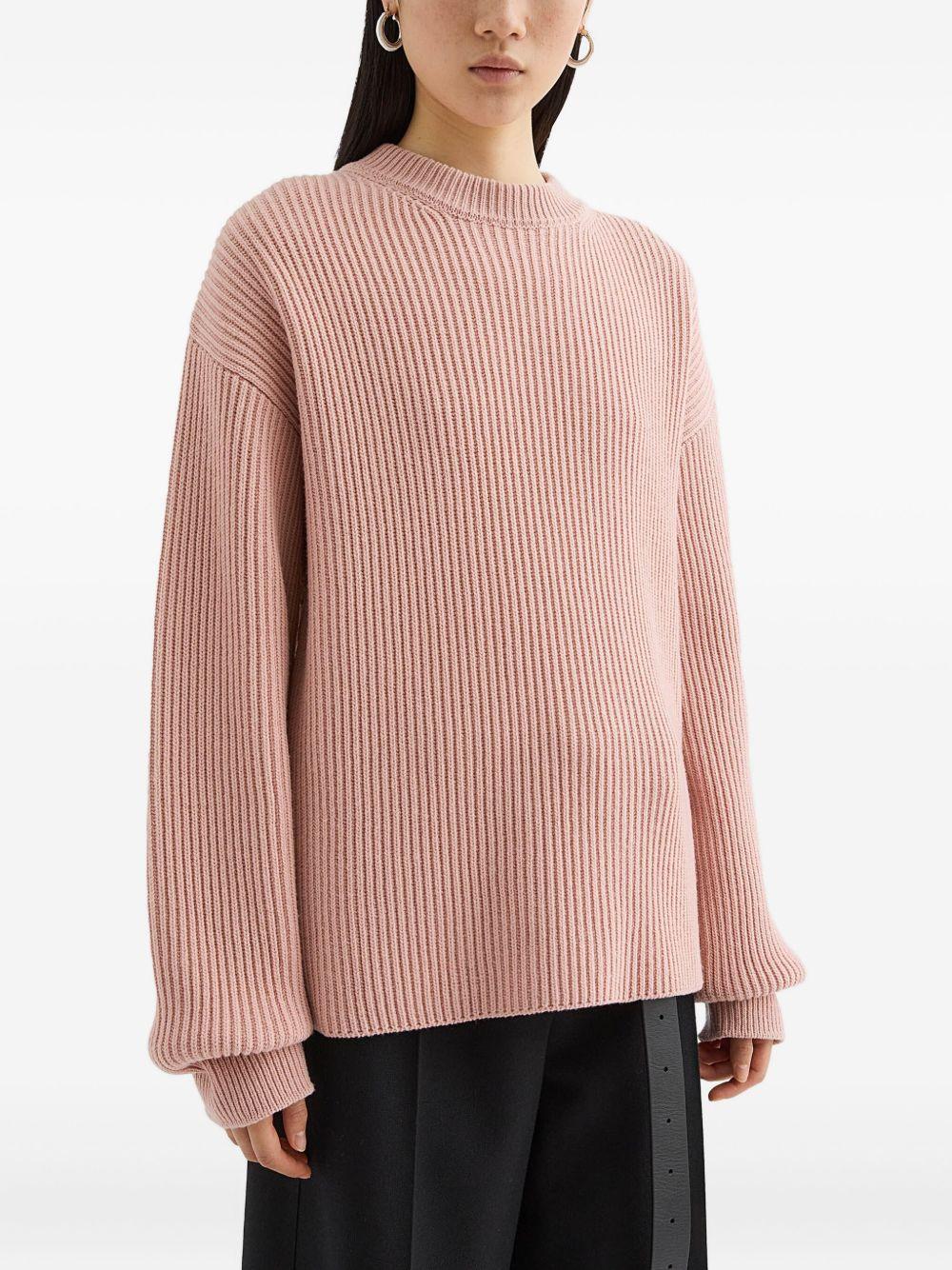 Maglione a coste in rosa Jil Sander - donna 