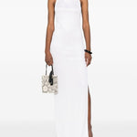 Abito lungo scollo americano Cleo in bianco The Andamane - donna 